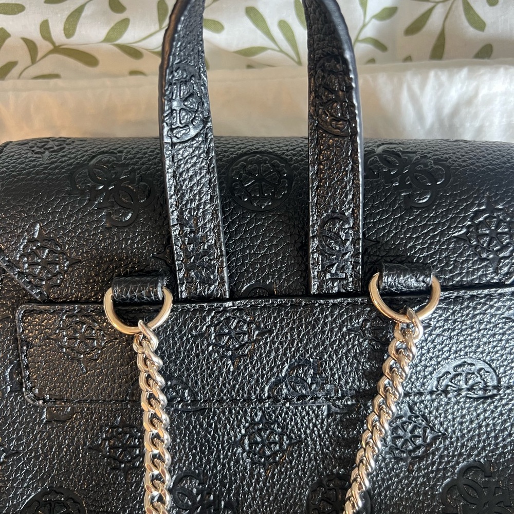 GUESS Embossed Black Backpack - Picture 7 of 9